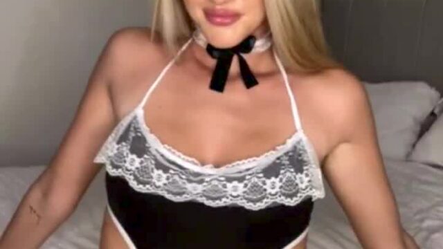 Sophie Aspin!!! Slutty maid masturbation so lewd